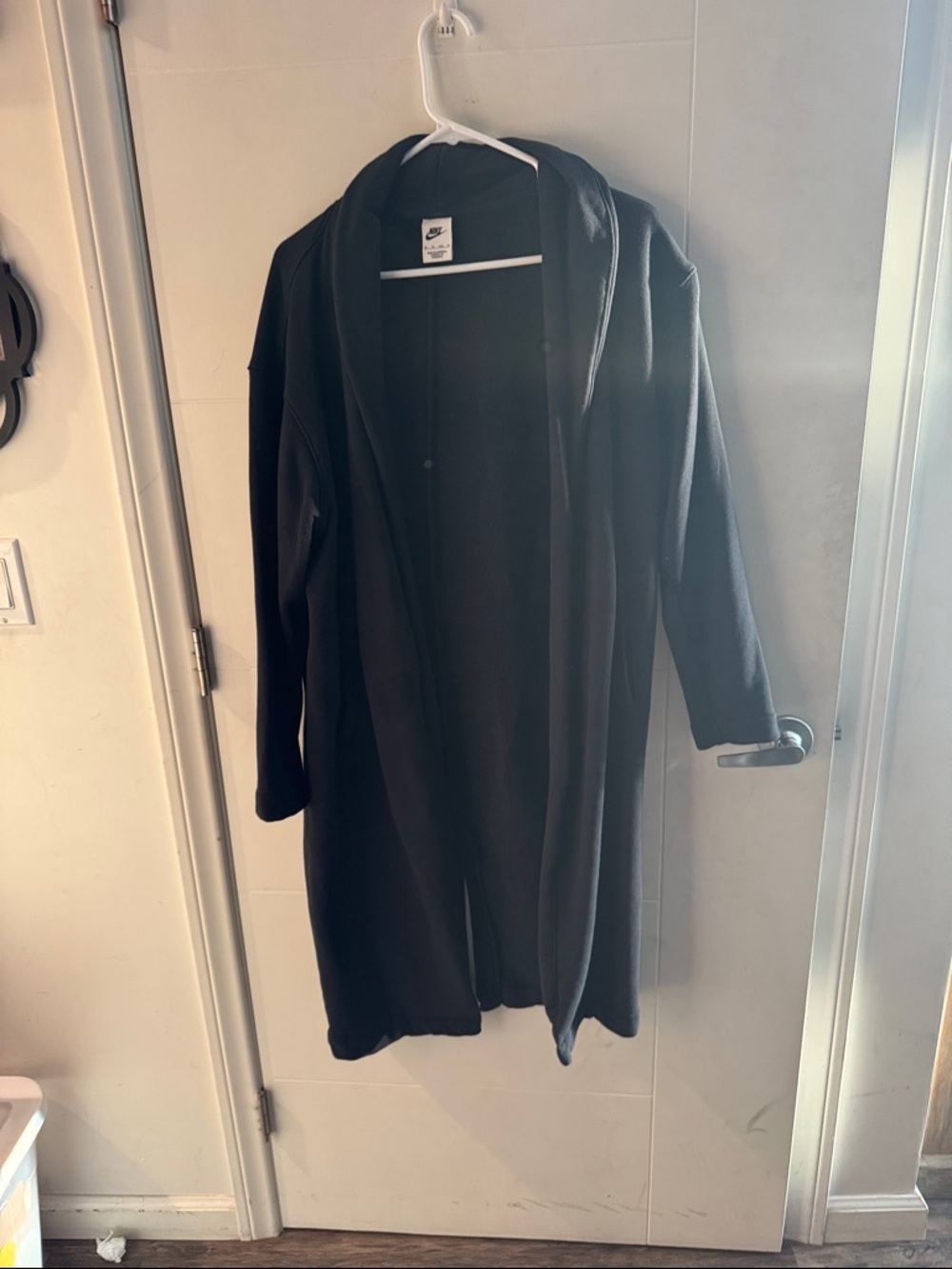 Nike Black  Open-Front Duster